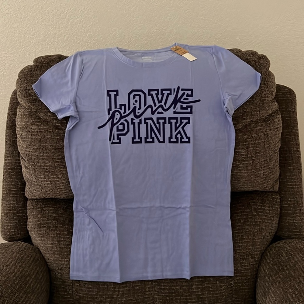 PINK shirt, size M, lilac, new with tags.